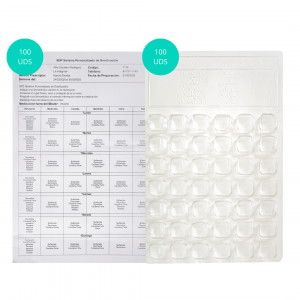 Pack 100 Etiquetas Troqueladas - Pack 100 Blisters SPD